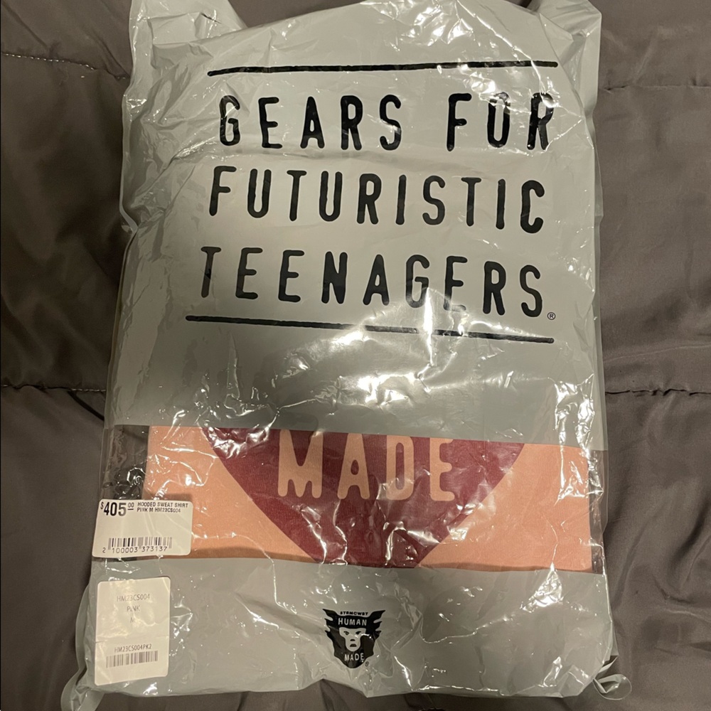 Human made hooded sweatshirt, pink, size M